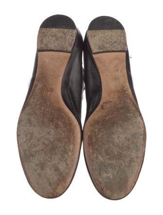 Chloé Leather Scalloped Accent Ballet Flats