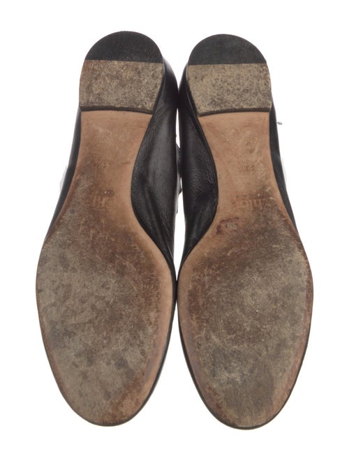 Chloé Leather Scalloped Accent Ballet Flats