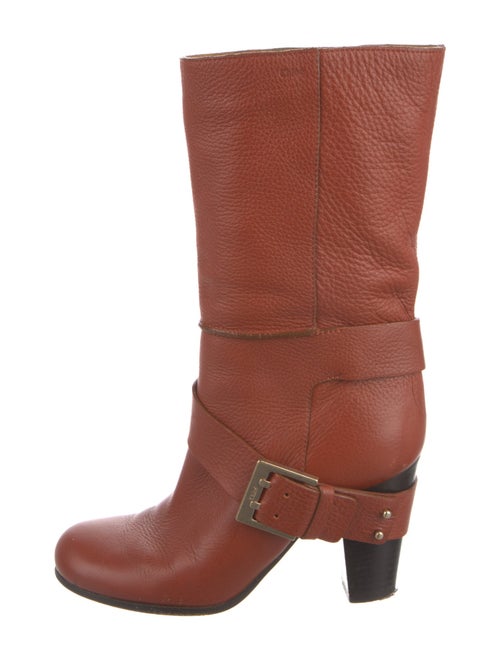 Chloé Leather Moto Boots