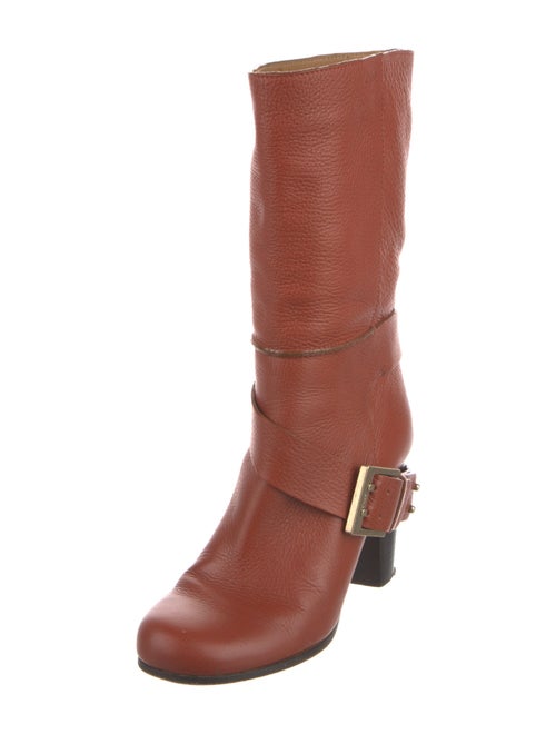 Chloé Leather Moto Boots