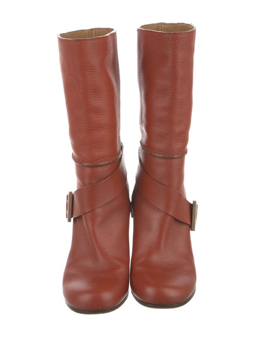 Chloé Leather Moto Boots