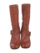 Chloé Leather Moto Boots