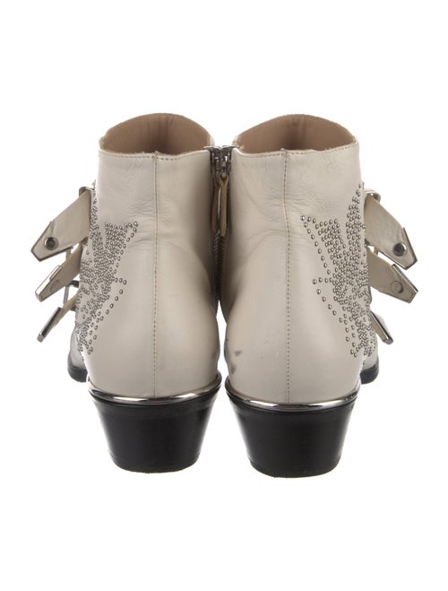 Chloé Leather Studded Accents Boots