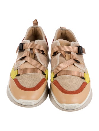 Chloé Mesh Colorblock Pattern Sneakers