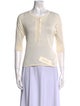 Chloé Linen Crew Neck Top