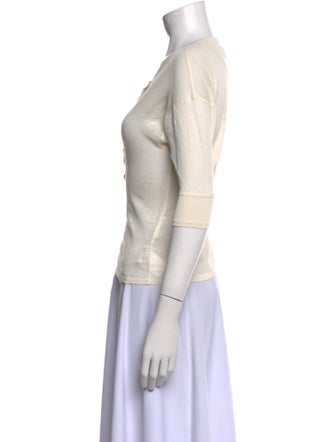 Chloé Linen Crew Neck Top