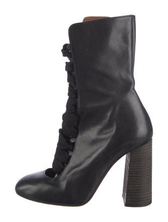 Chloé Leather Lace-Up Boots