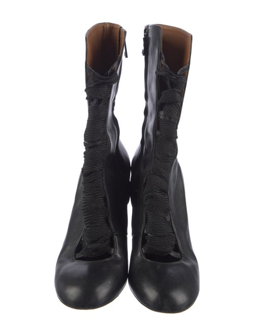 Chloé Leather Lace-Up Boots
