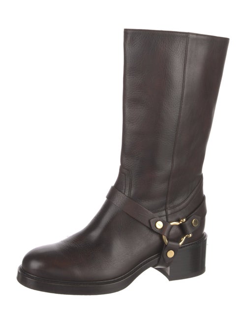 Chloé Leather Moto Boots