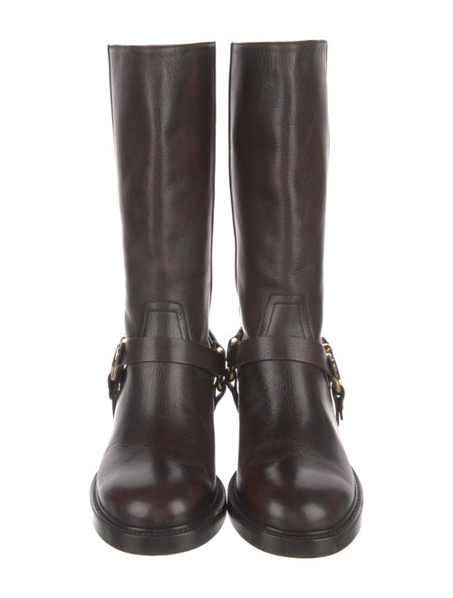 Chloé Leather Moto Boots