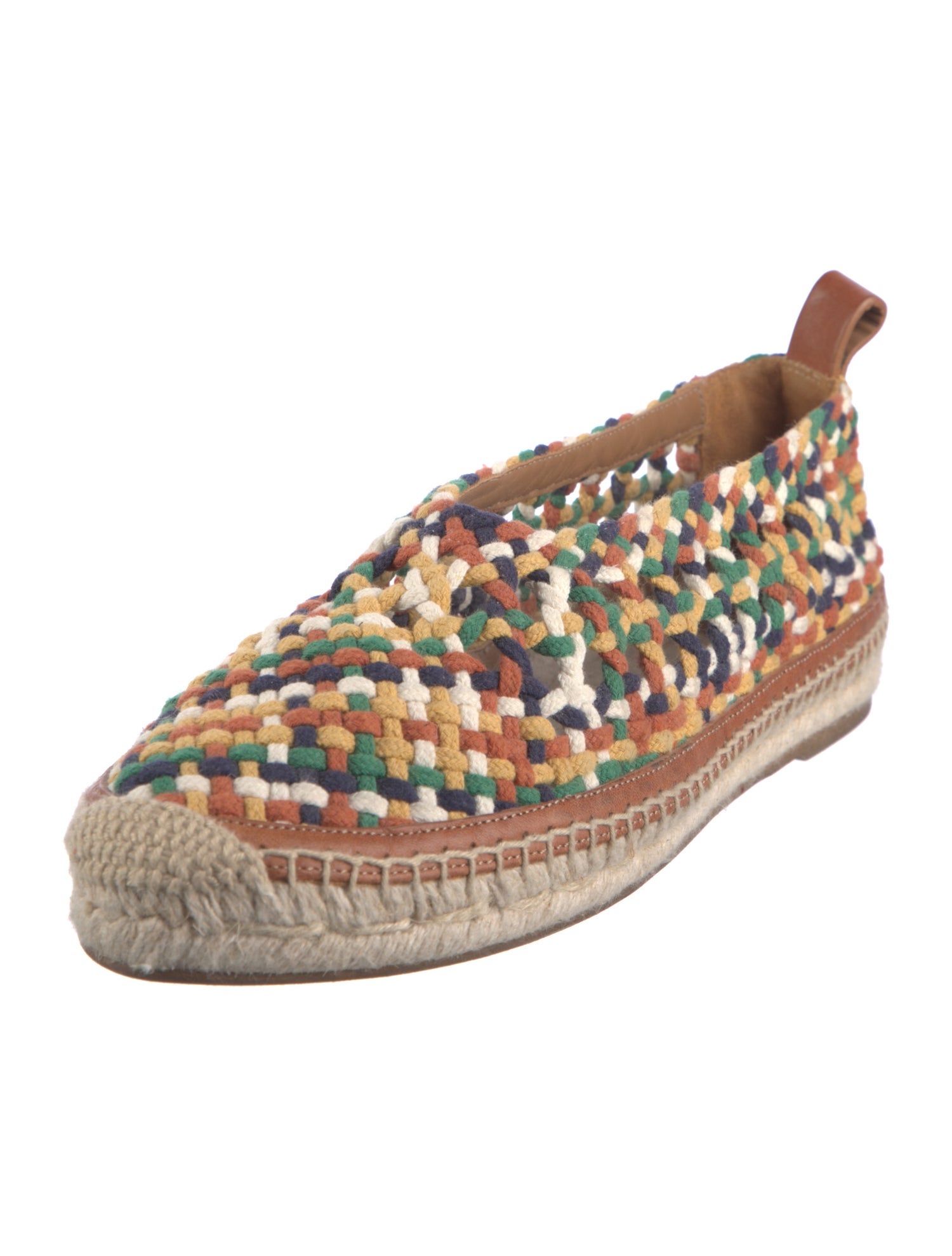 Chloé Colorblock Pattern Espadrilles