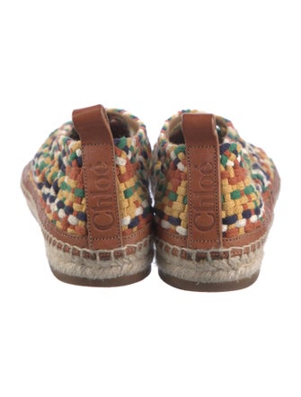 Chloé Colorblock Pattern Espadrilles