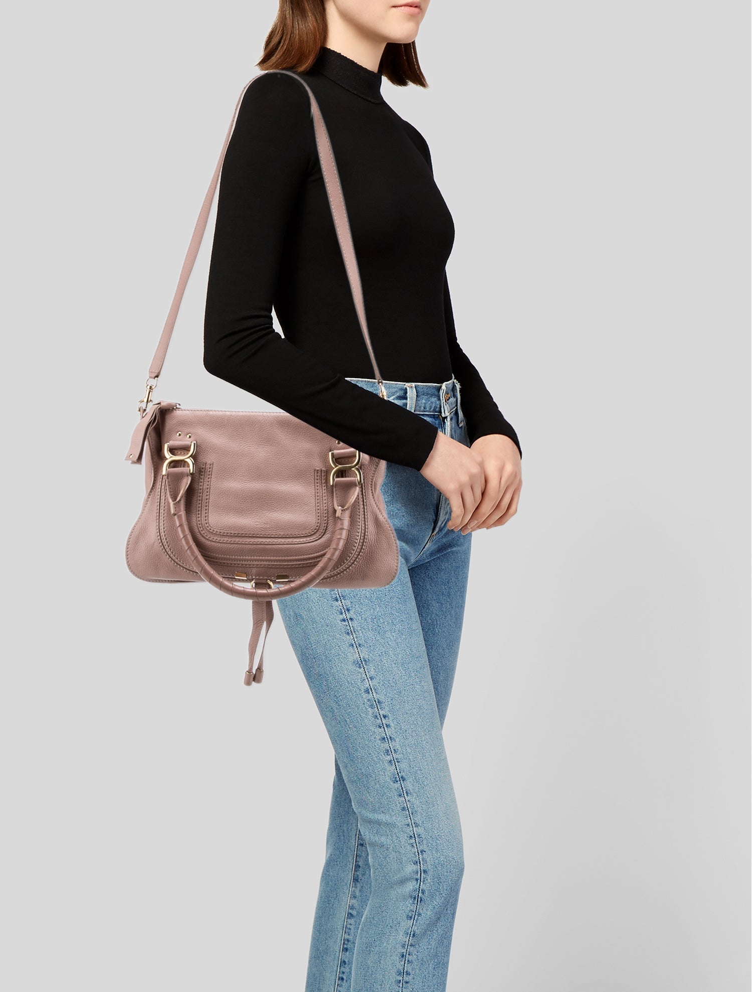 Chloé Leather Marcie Shoulder Bag Large