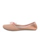 Chloé Leather Bow Accents Ballet Flats