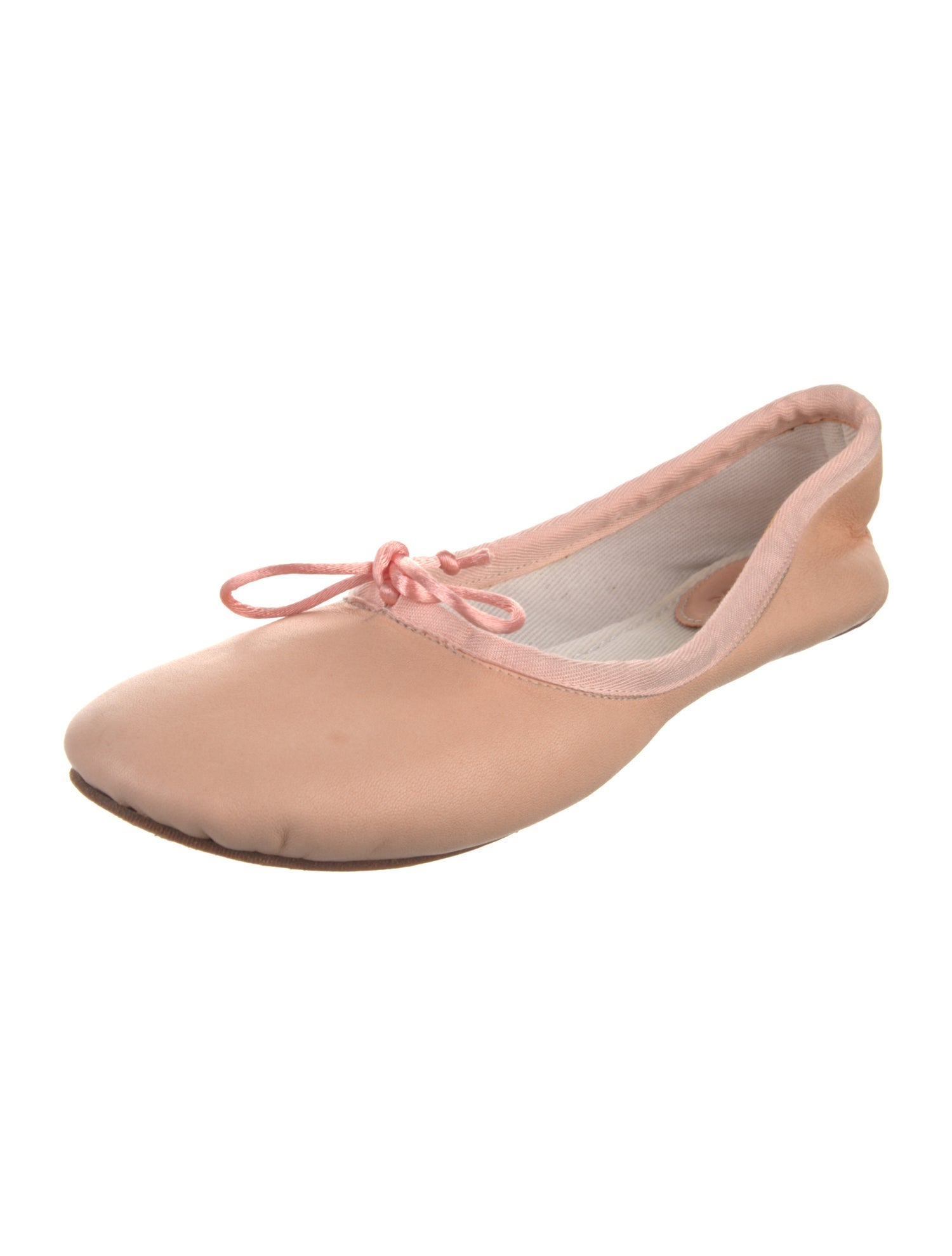 Chloé Leather Bow Accents Ballet Flats