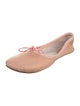 Chloé Leather Bow Accents Ballet Flats