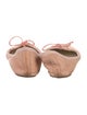 Chloé Leather Bow Accents Ballet Flats