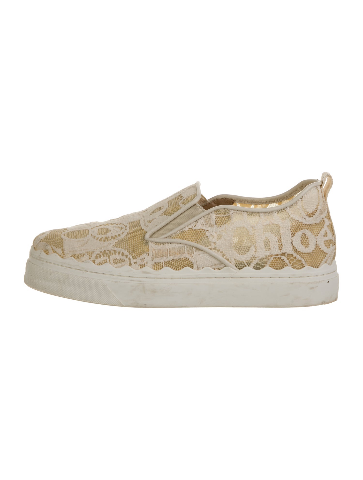Chloé Lace Lace Pattern Loafer Sneakers