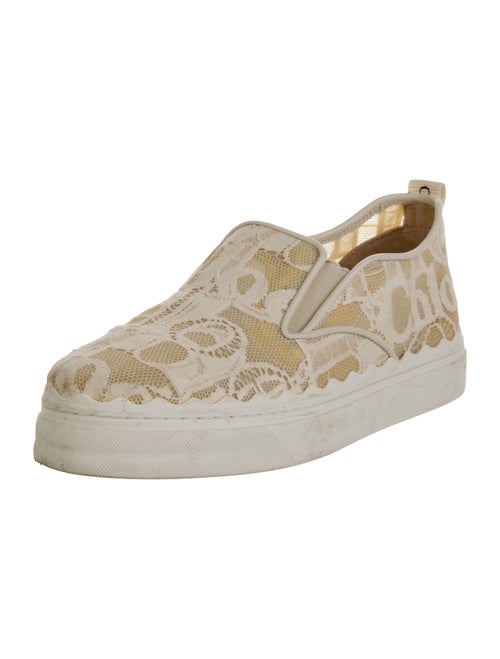 Chloé Lace Lace Pattern Loafer Sneakers