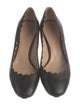 Chloé Leather Scalloped Accent Pumps