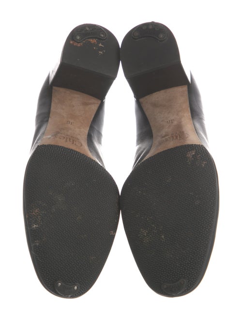 Chloé Leather Scalloped Accent Pumps