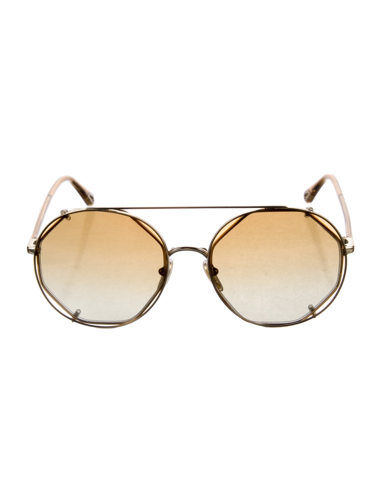 Chloé Round Gradient Sunglasses