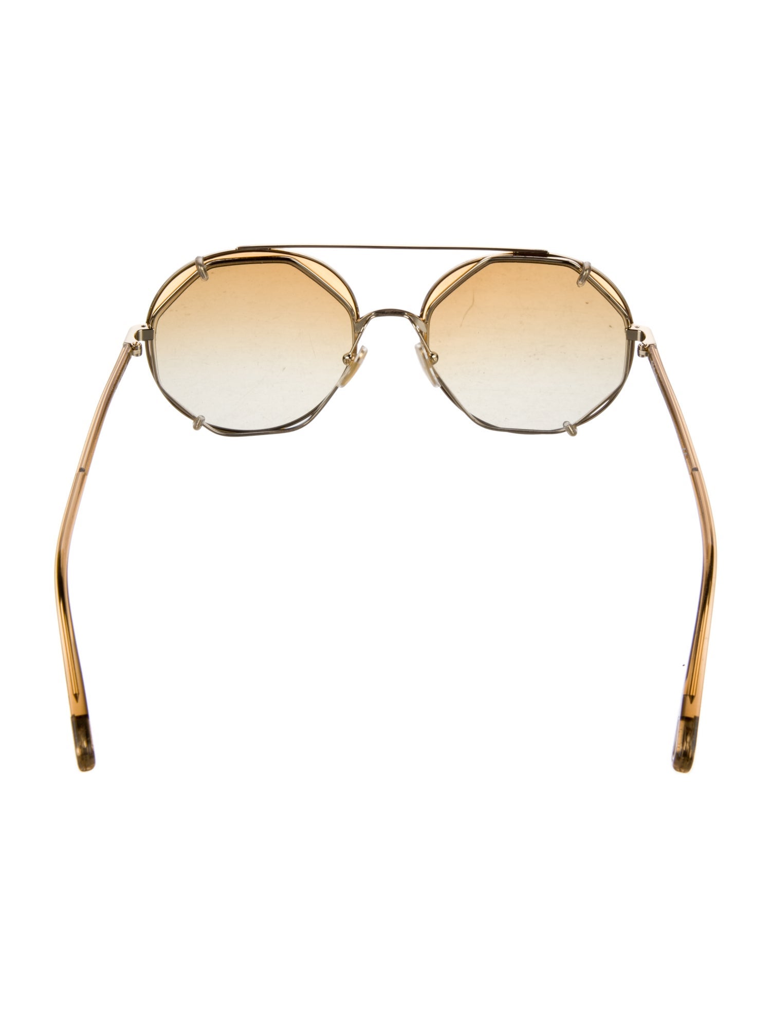 Chloé Round Gradient Sunglasses