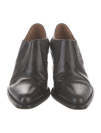 Chloé Leather Animal Print Boots