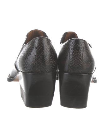 Chloé Leather Animal Print Boots