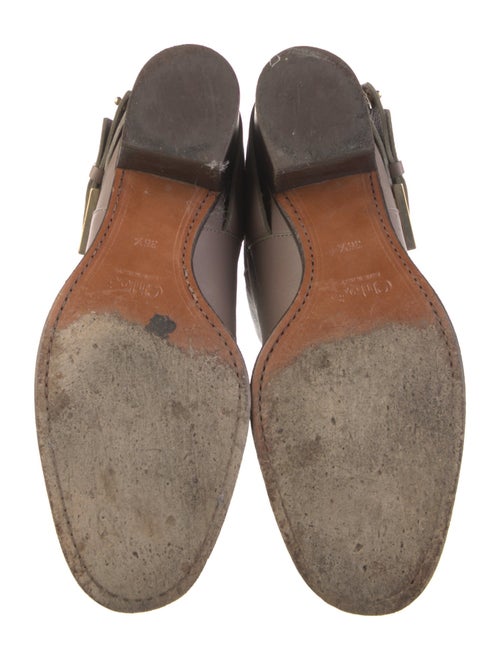 Chloé Leather Colorblock Pattern Moto Boots