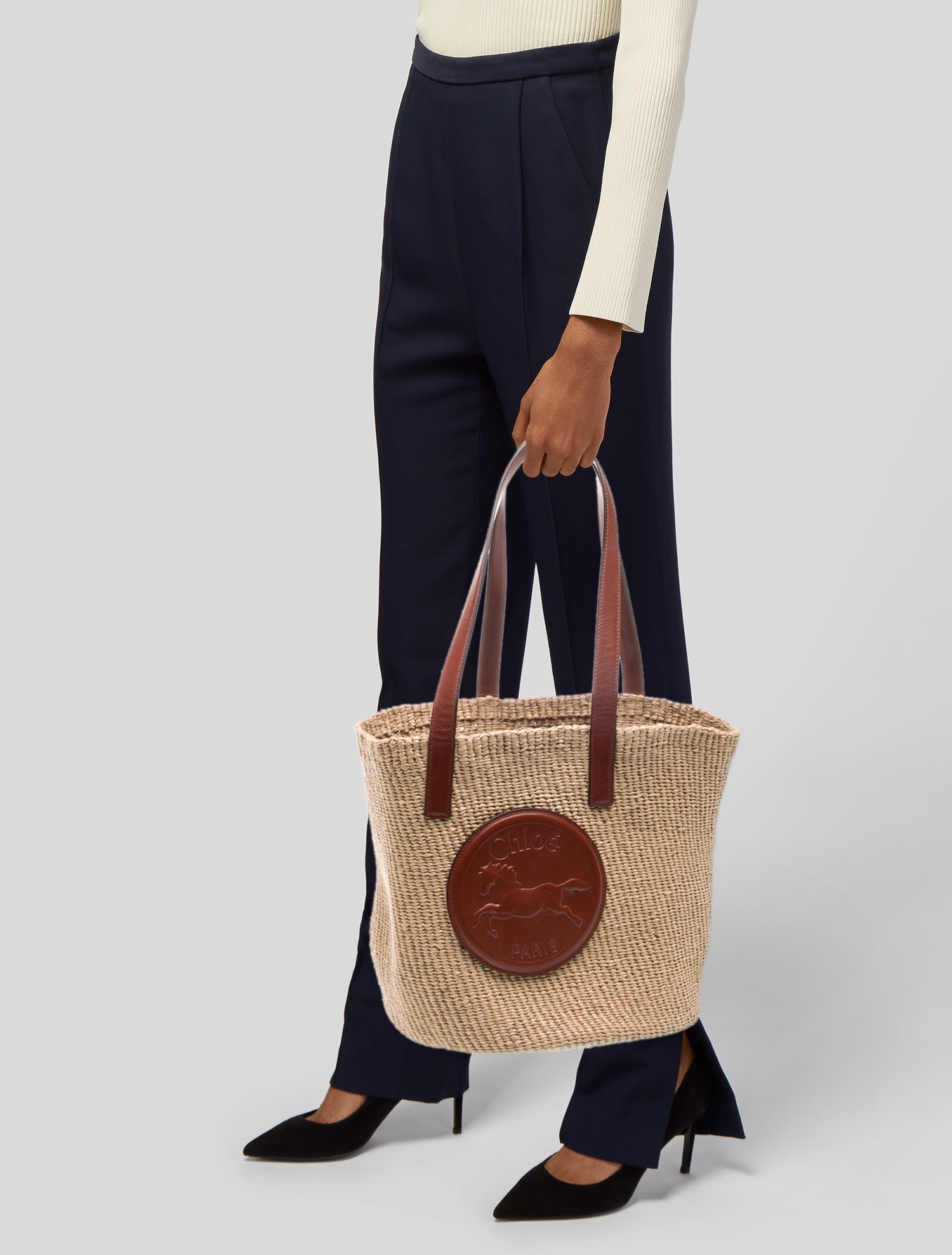 Chloe x Mifuko Raffia Bucket Bag w/ Tags