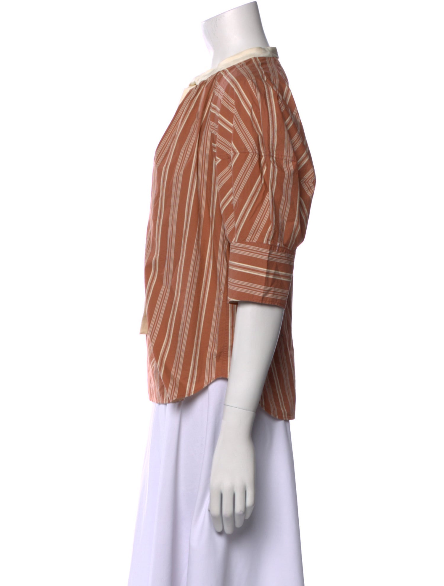 Chloé Striped Crew Neck Blouse