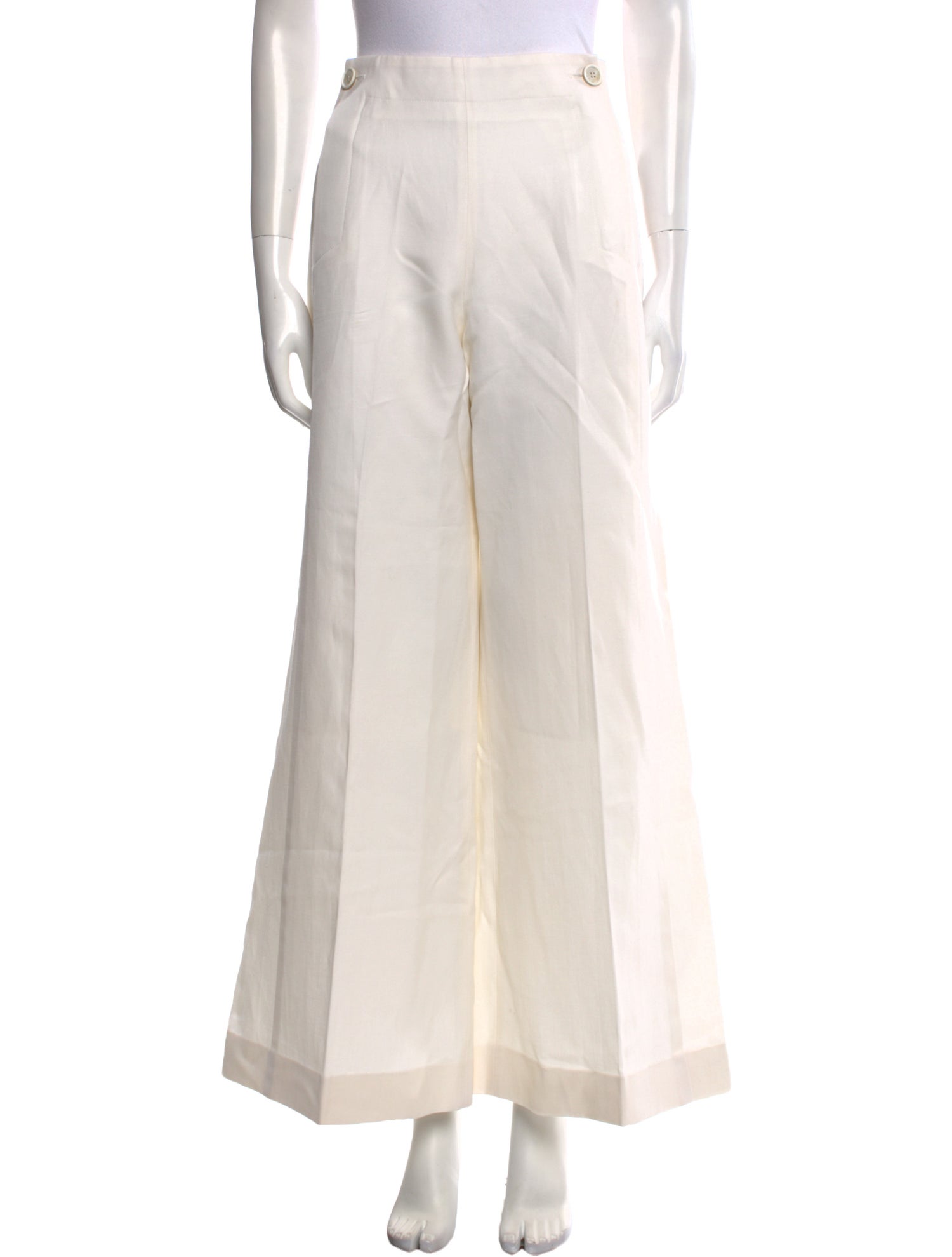 Chloé Virgin Wool Wide Leg Pants