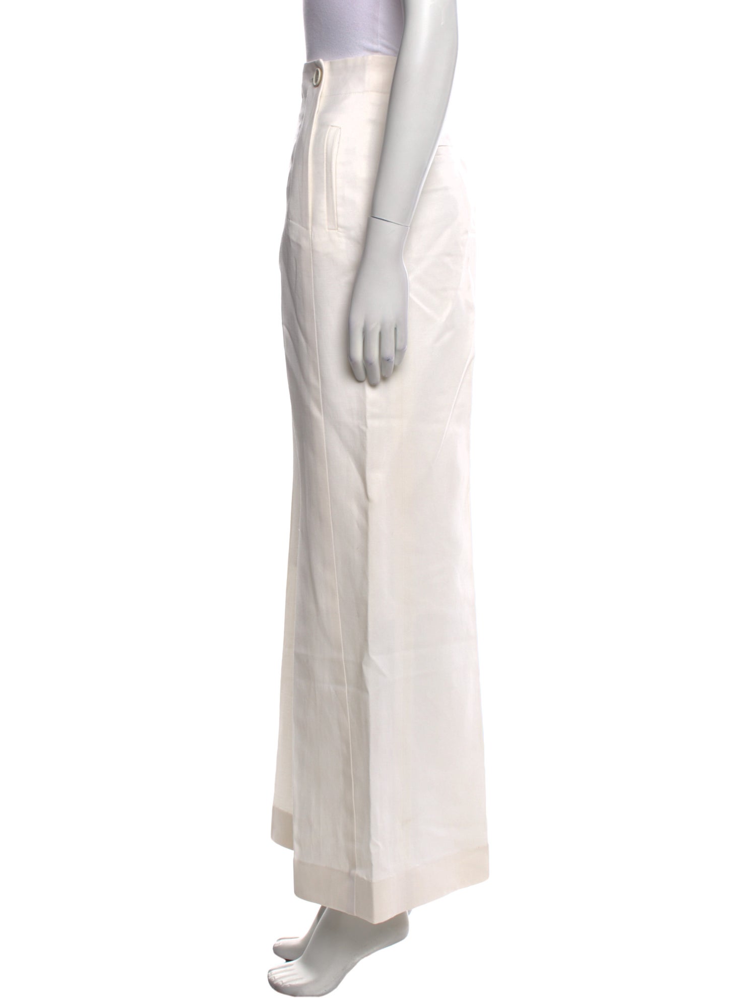 Chloé Virgin Wool Wide Leg Pants