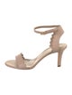 Chloé Leather Scalloped Accent Sandals