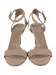 Chloé Leather Scalloped Accent Sandals