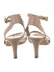 Chloé Leather Scalloped Accent Sandals