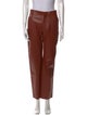 Chloé Leather Straight Leg Pants