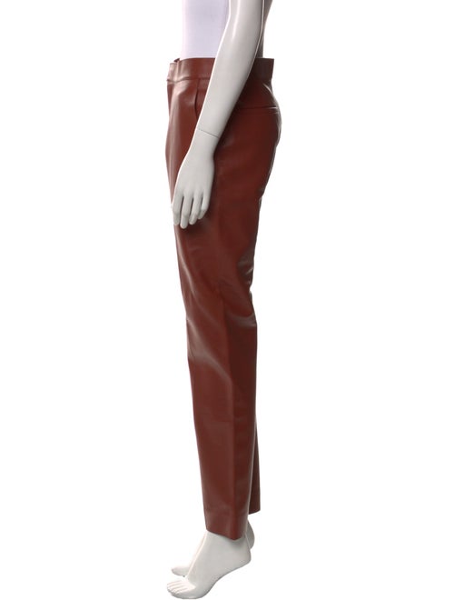 Chloé Leather Straight Leg Pants
