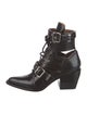 Chloé Leather Lace-Up Boots