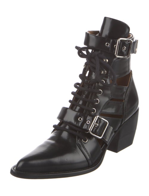 Chloé Leather Lace-Up Boots