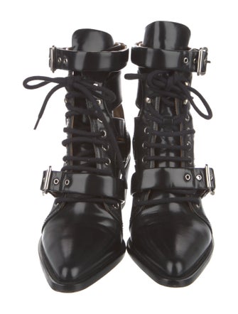 Chloé Leather Lace-Up Boots