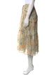 Chloé Floral Print Midi Length Skirt