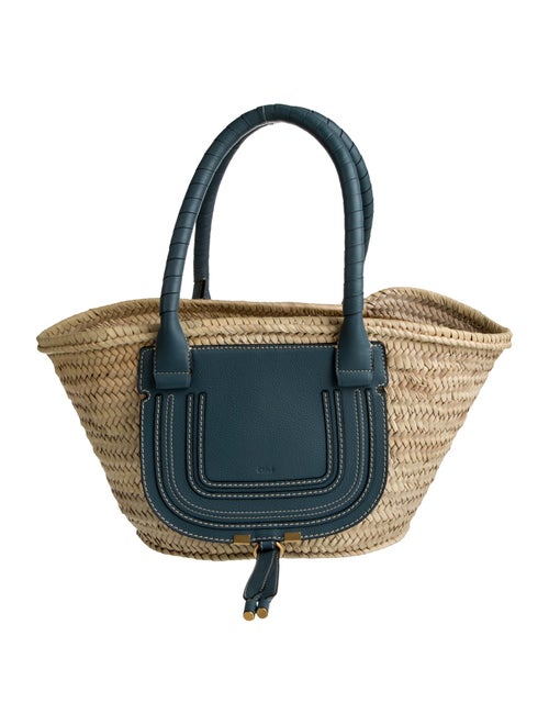 Chloé Leather Marcie basket tote bag Medium