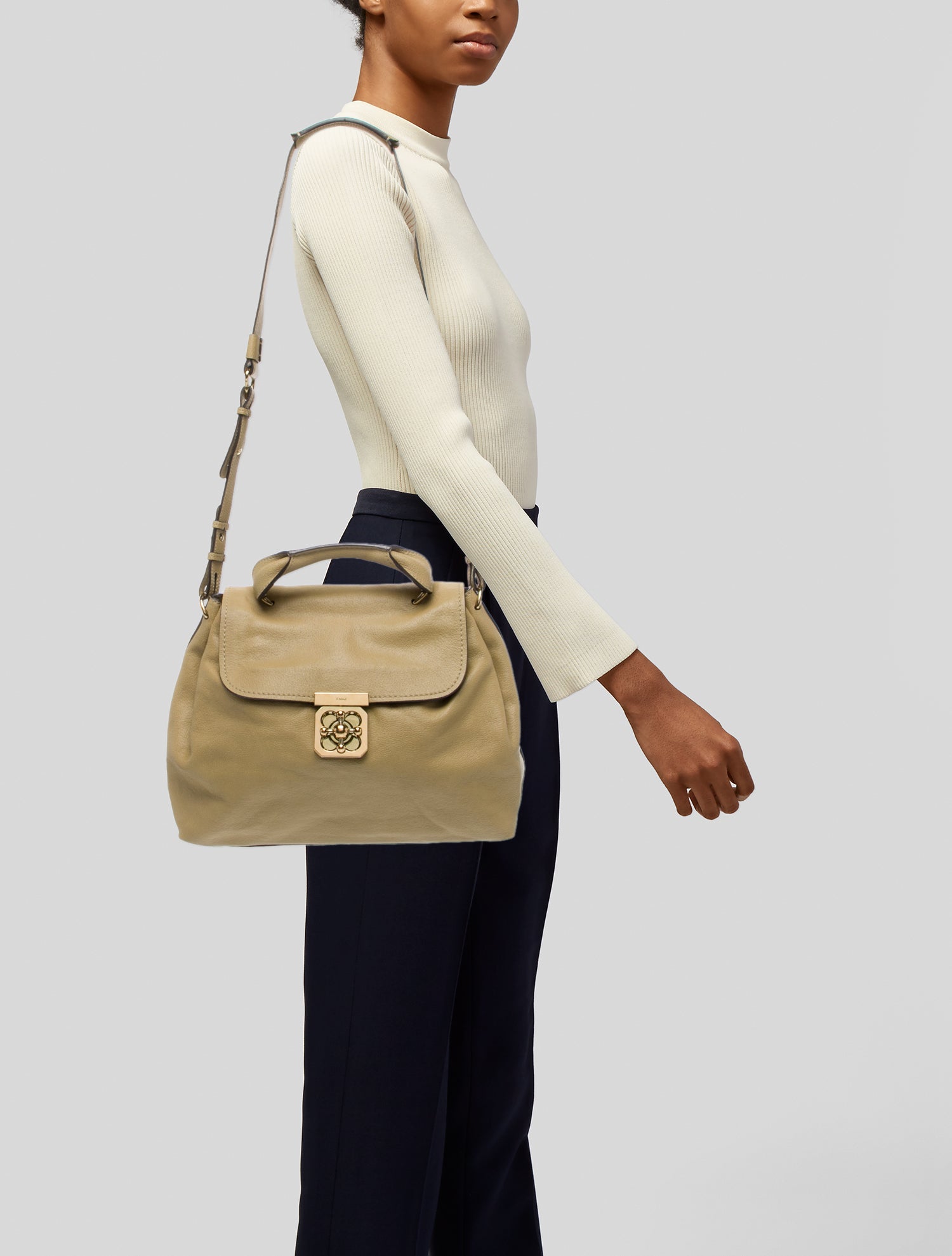 Chloé Leather Top Handle Bag