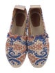 Chloé Printed Raw-Edge Trim Espadrilles