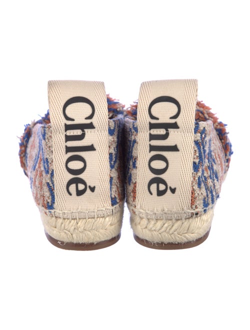 Chloé Printed Raw-Edge Trim Espadrilles