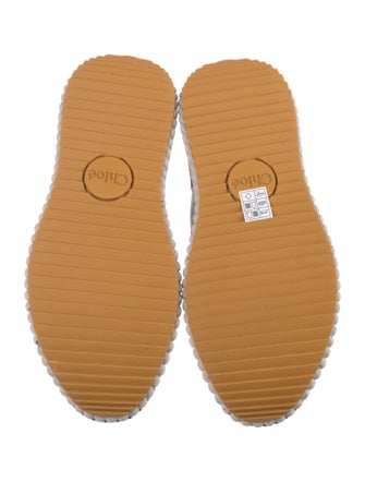 Chloé Patterned Whipstitch Trim Sneakers