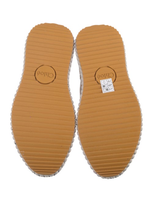 Chloé Patterned Whipstitch Trim Sneakers