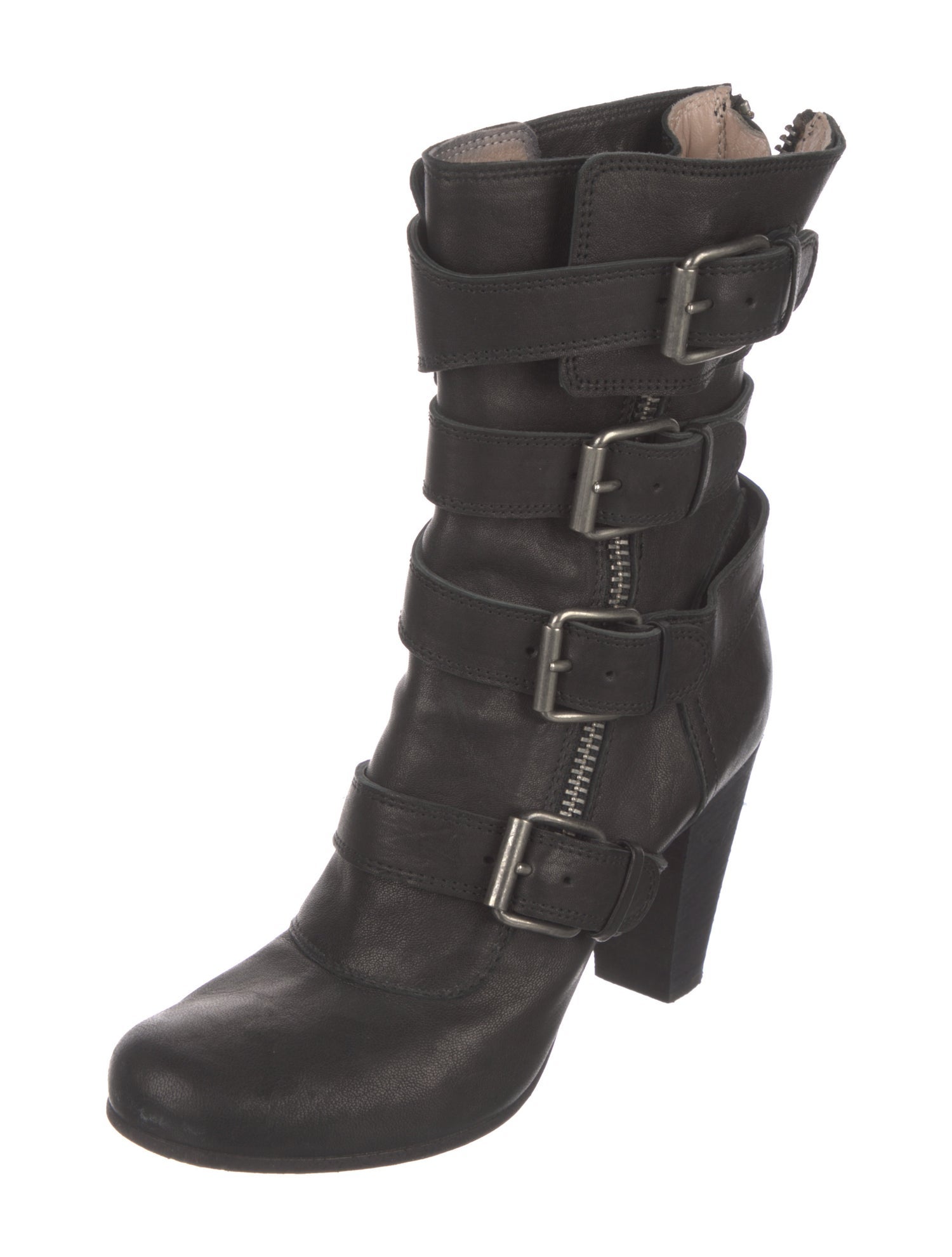 Chloé Leather Moto Boots